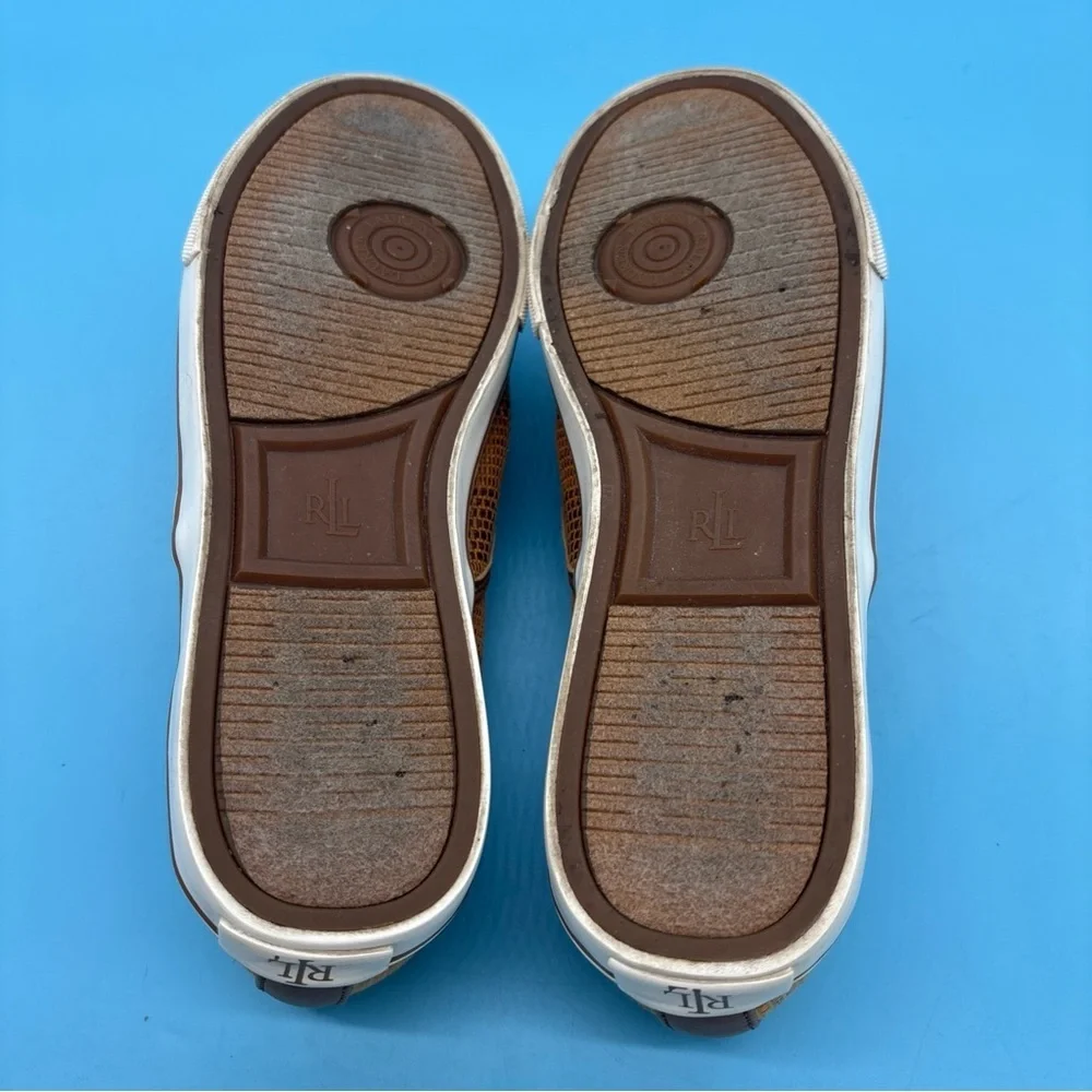 Lauren Ralph Lauren Janis Women’s Casual Slip-On Brown Shoes Size 8.5B